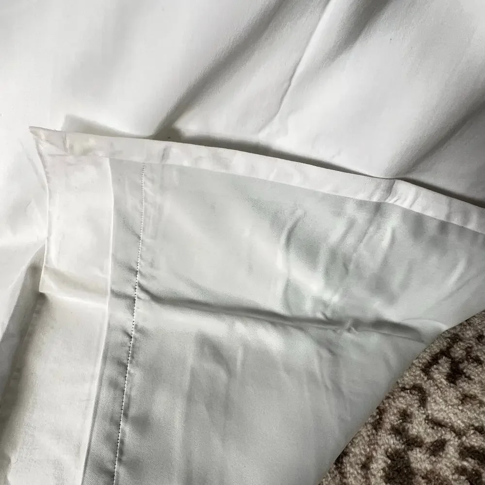 Pottery Barn Blackout Curtains White Yellow Greek Key Pair 108